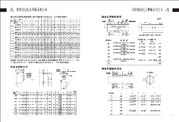 QS系列减速机联接尺寸