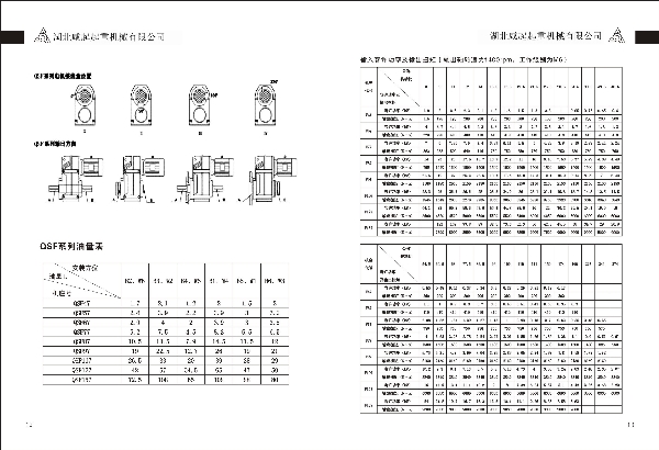 QSF系列减速机功率表