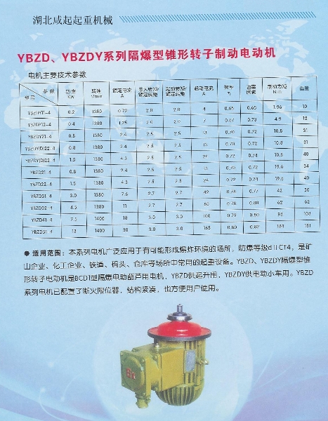 YBZDY,YBZD系列隔爆型锥形转子