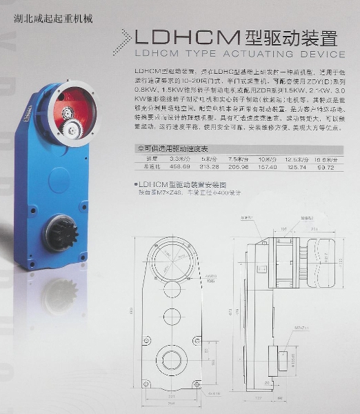 LDHCM型驱动装置